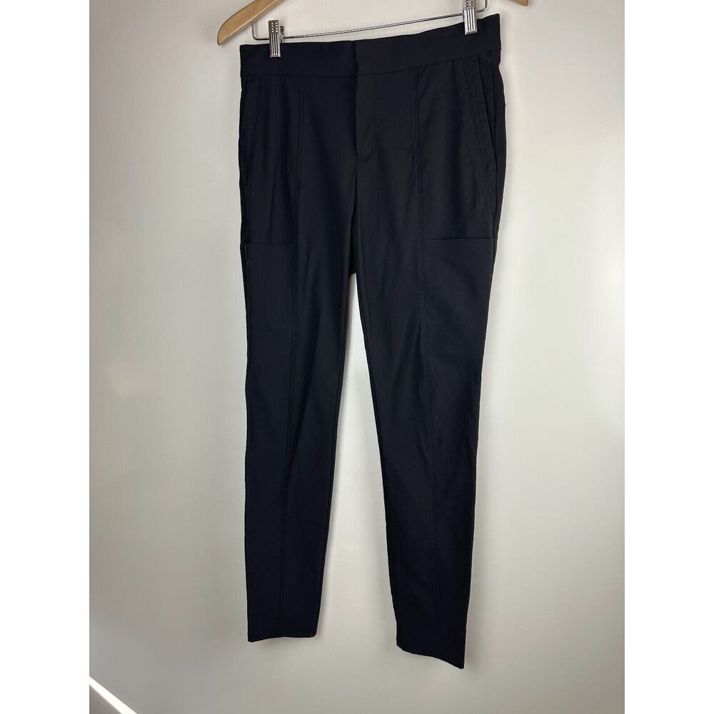 Athleta Wander Stash Skinny Pants Black Nylon Stretch Slim Fit Women's Size 4 - Picture 2 of 12